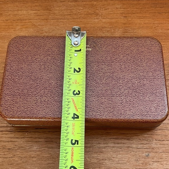 Brown and gold vintage farrington travel jewelry case clutch - Picture 9 of 11